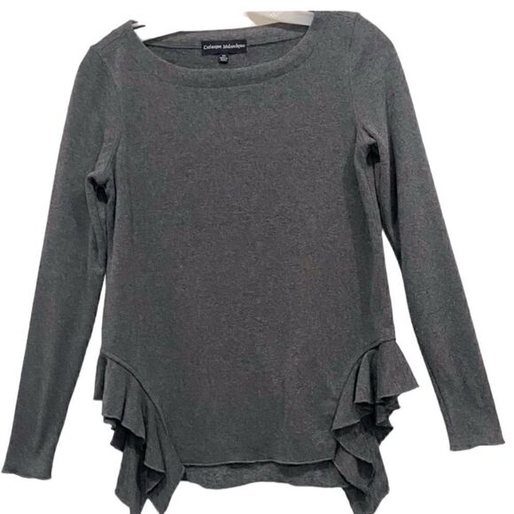 Catherine Malandrino Tops - Catherine Malandrino women’s gray long sleeve sweater size XS